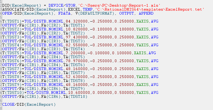 三坐標Rational軟件快速輸出excel報告(下)(圖4) 三坐標Rational軟件快速輸出excel報告(下)(圖4)