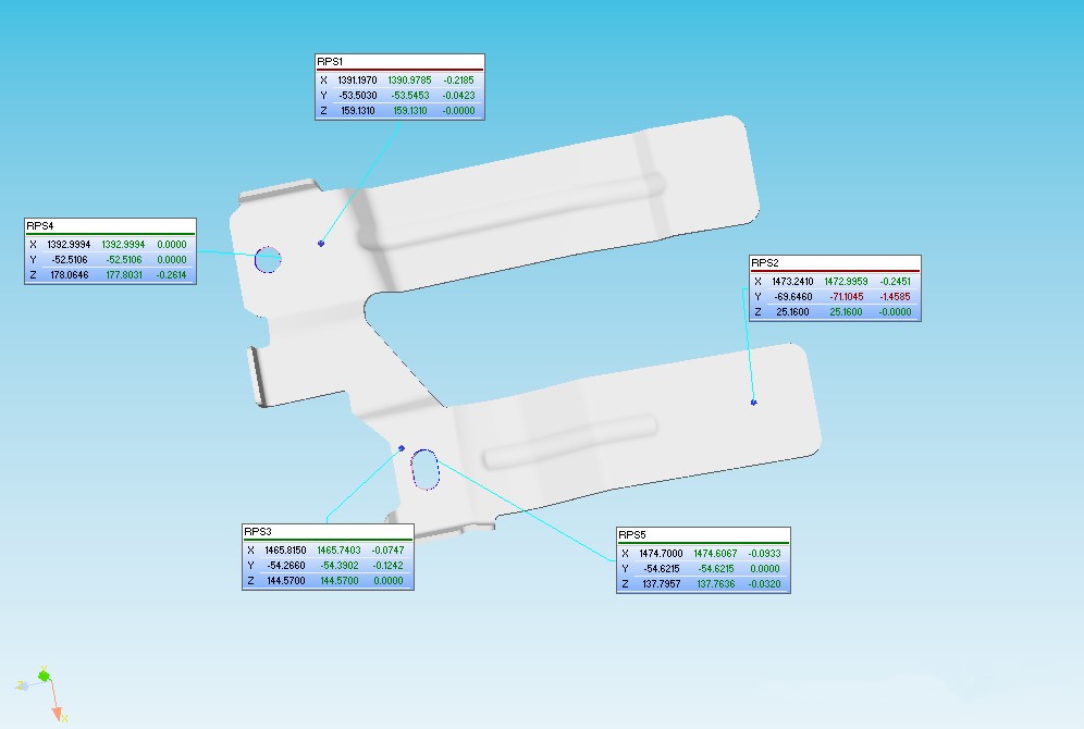 三坐標測量機Rational DMIS軟件用RPS基準點建立坐標系(圖2) 三坐標測量機Rational DMIS軟件用RPS基準點建立坐標系(圖2)