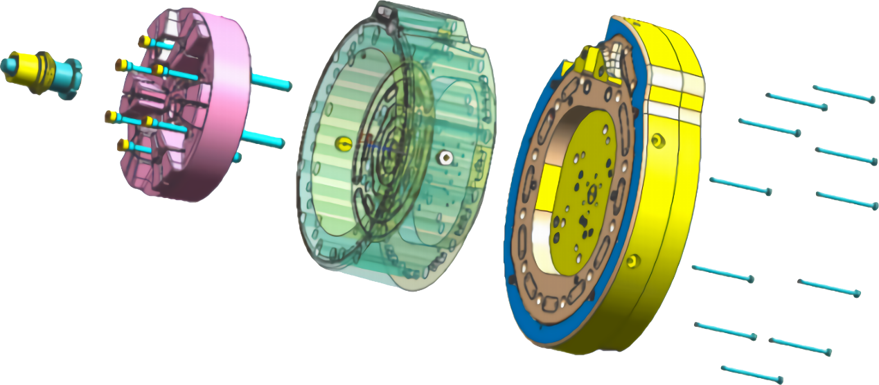 洗衣機(jī)滾筒后模 洗衣機(jī)滾筒后模